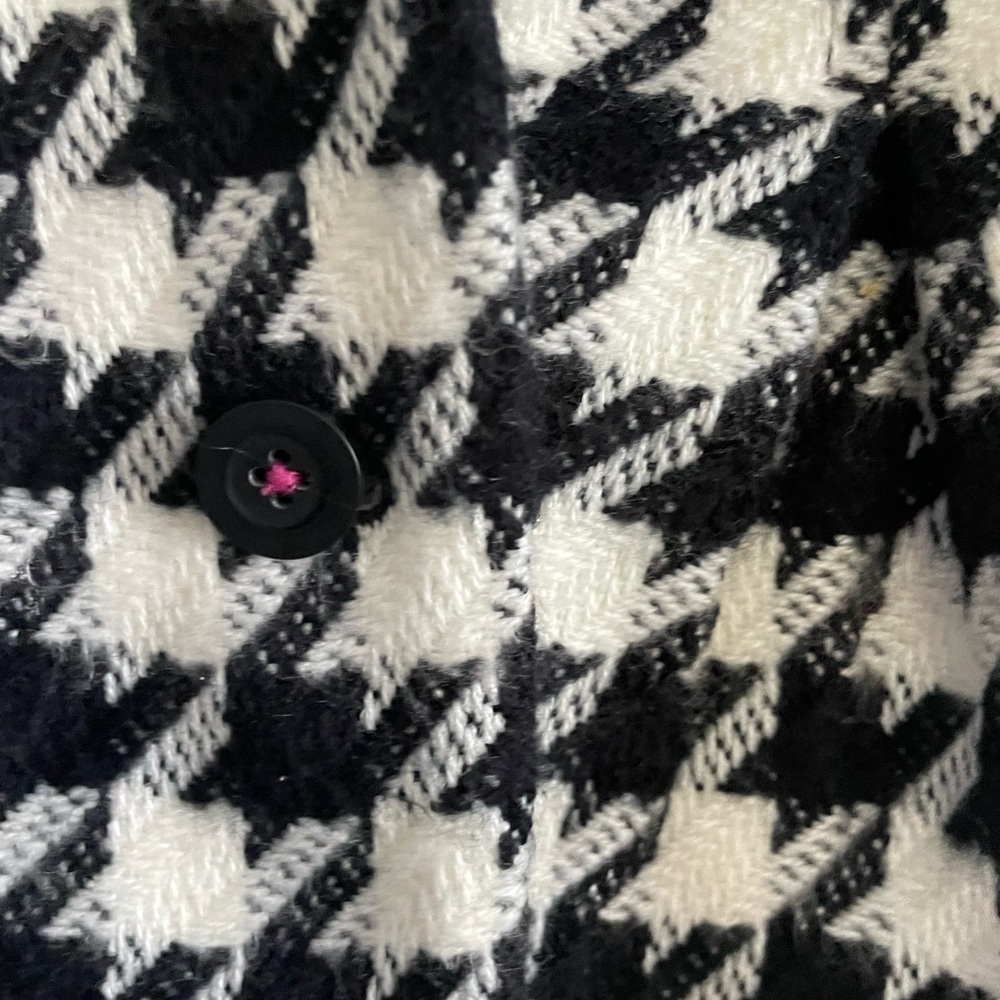 Kids Houndstooth Pea Coat - Black and White size 2T Cherokee kids - Picture 2 of 3